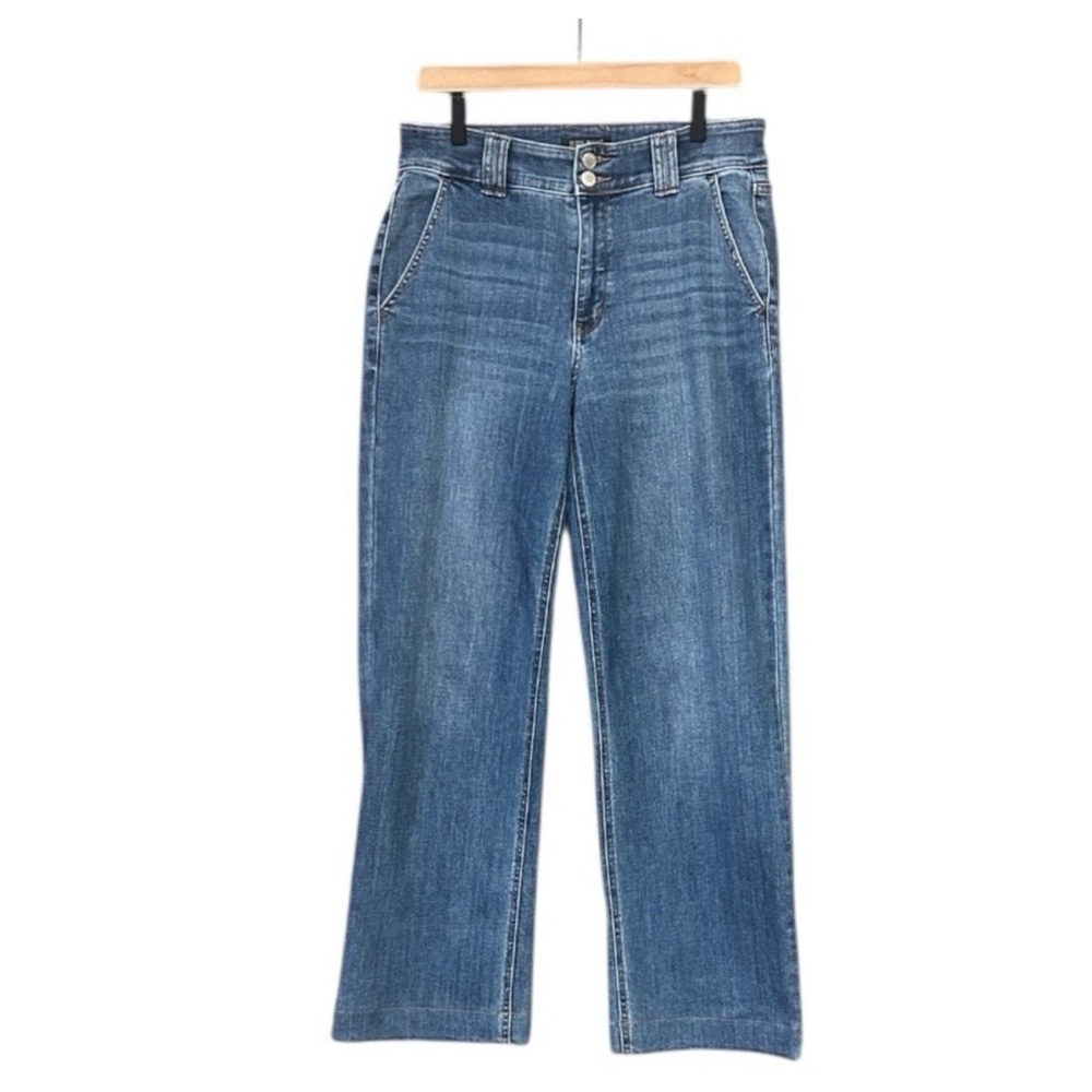 Judy Blue Los Angeles Double Button High Rise Wide Leg Jeans Size 11/30